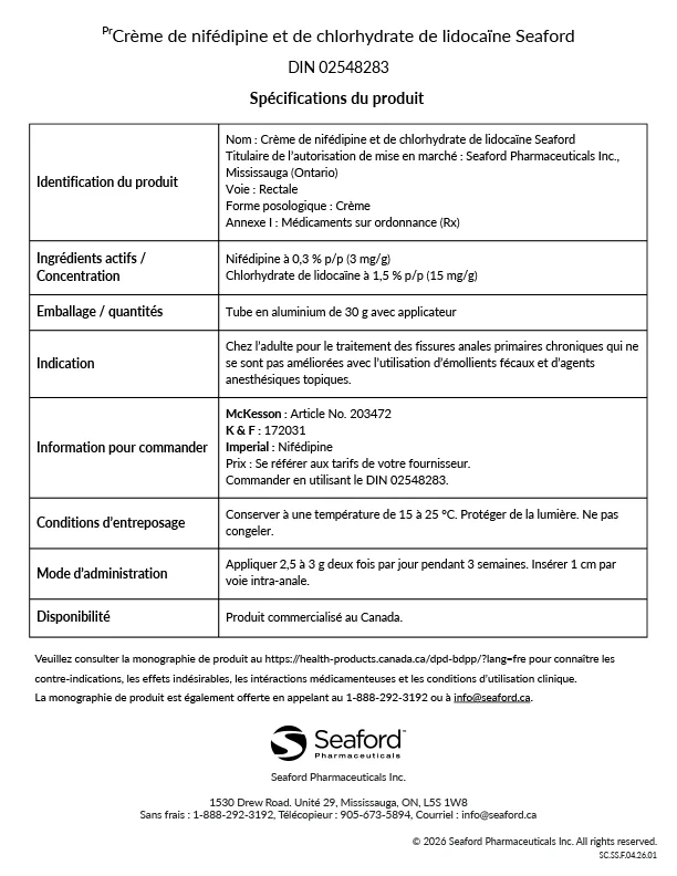 thumbnail Seaford Cream Specification Sheet